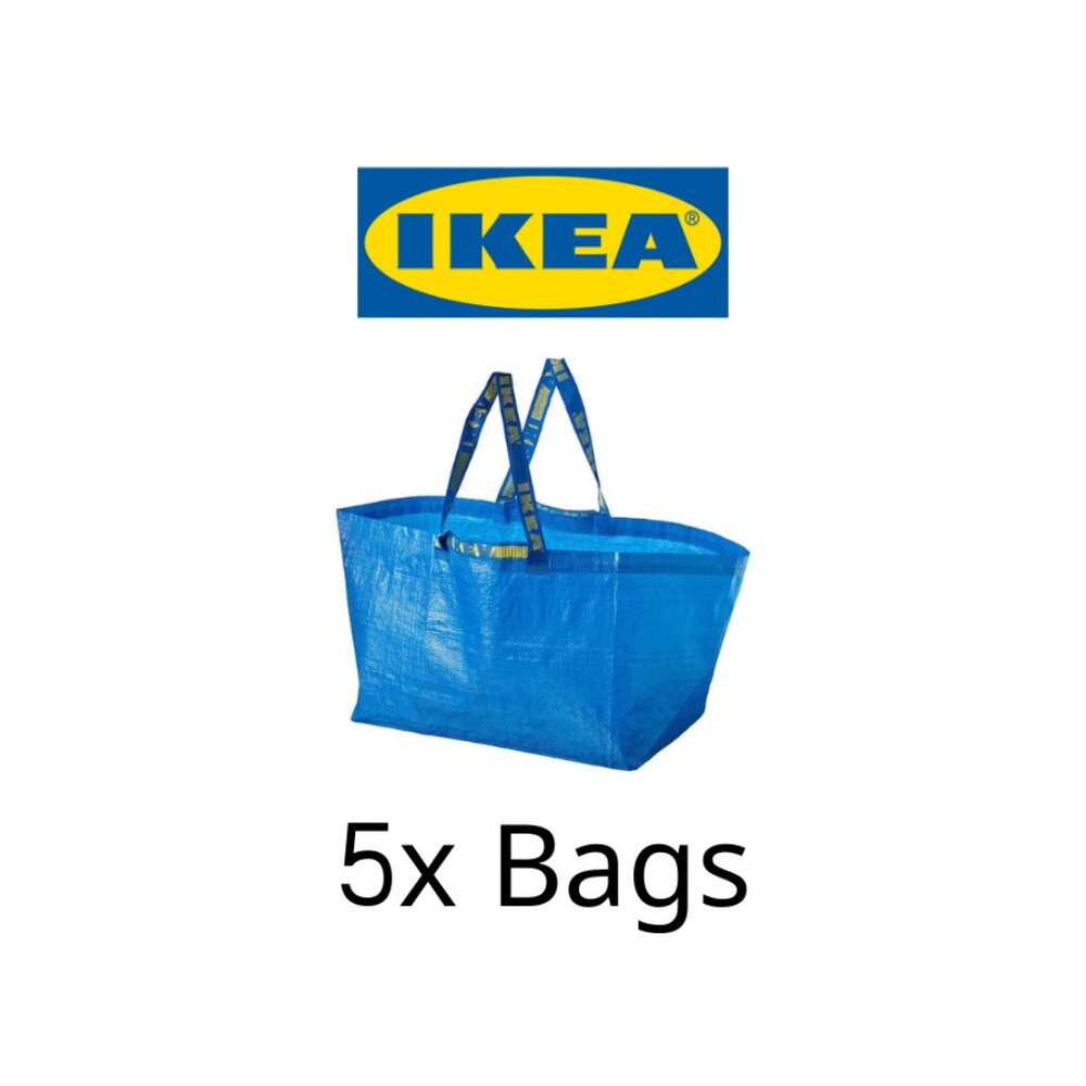 Set of 5 - IKEA Shopping Large Bags